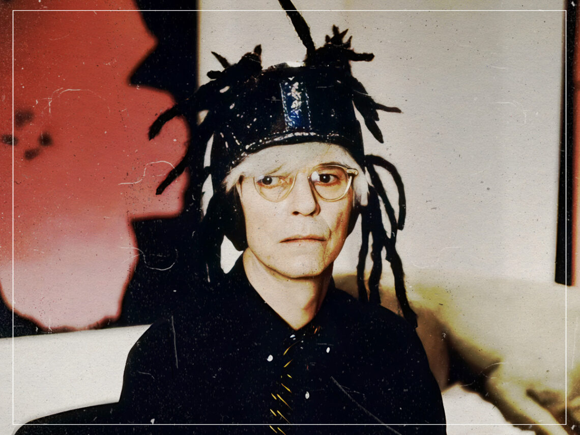 David Bowie dressed as Andy Warhol