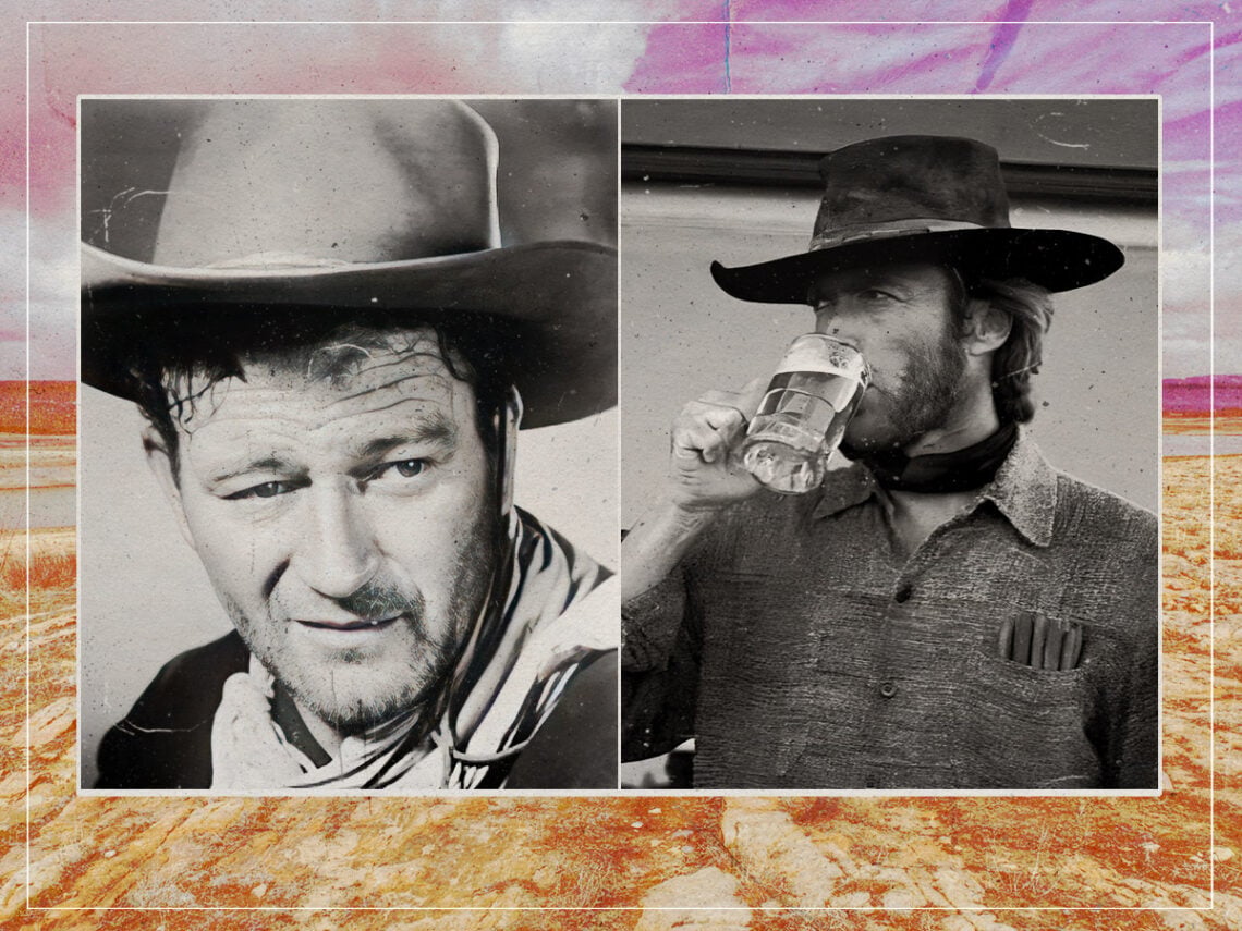 John Wayne - Clint Eastwood - Split