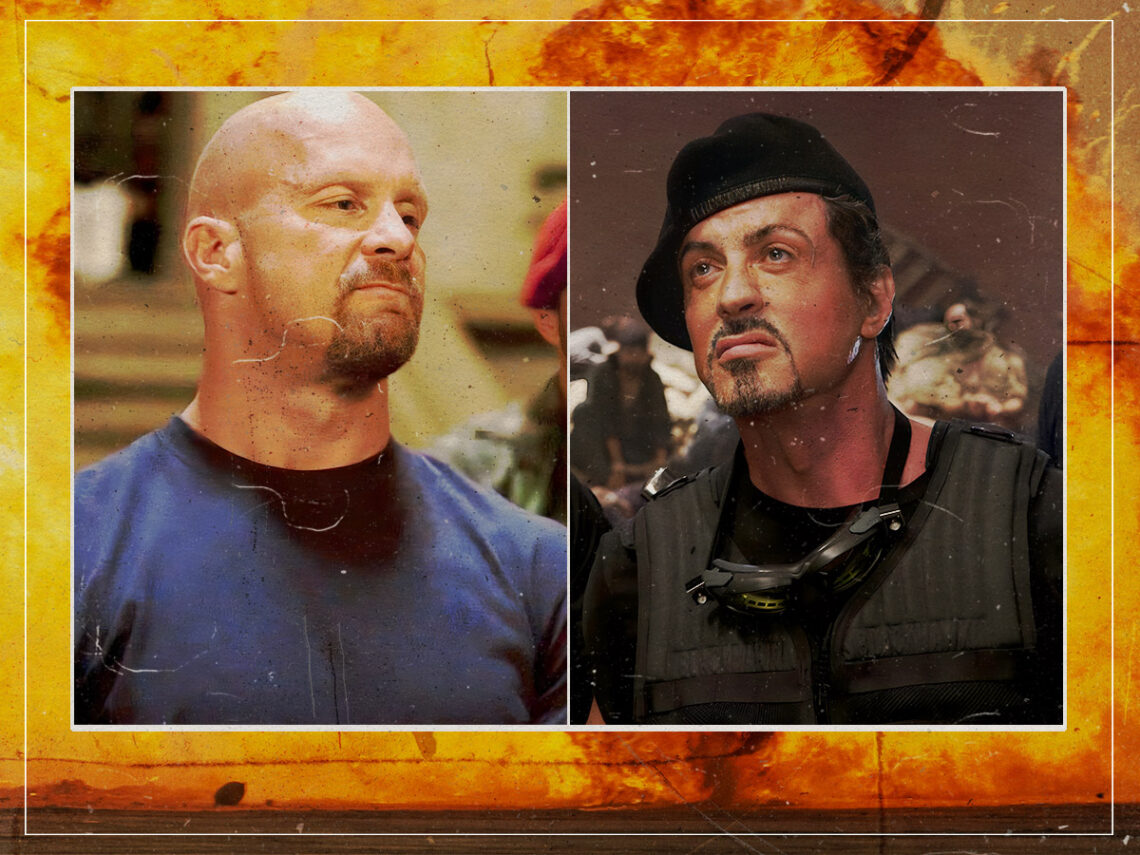 Stone Cold Steve Austin - Sylvester Stallone - Split
