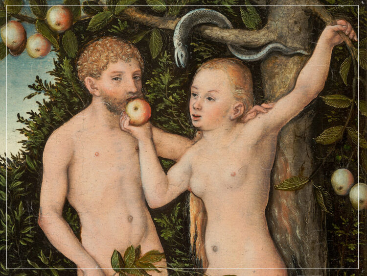 Lucas Cranach the Elder - Adam and Eve - Original Sin - 1538
