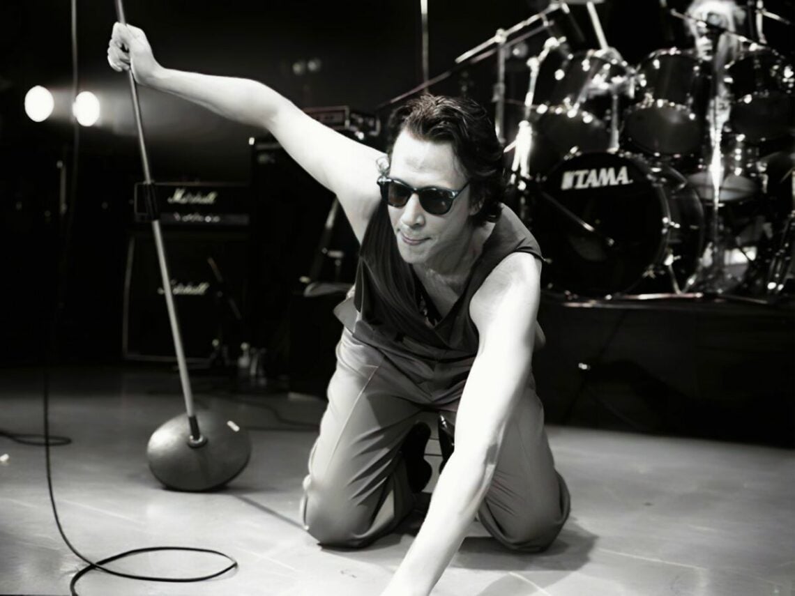 New York punk legend Richard Hell at Club Citta in Kawasaki-ku, Kawasaki-shi, Kanagawa-ken, Japan, early 90s