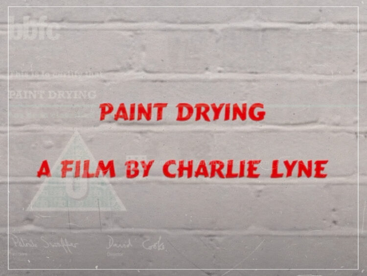 'Paint Drying'- The movie created in protest against film classification and censorship - 2016 - Charlie Shackleton