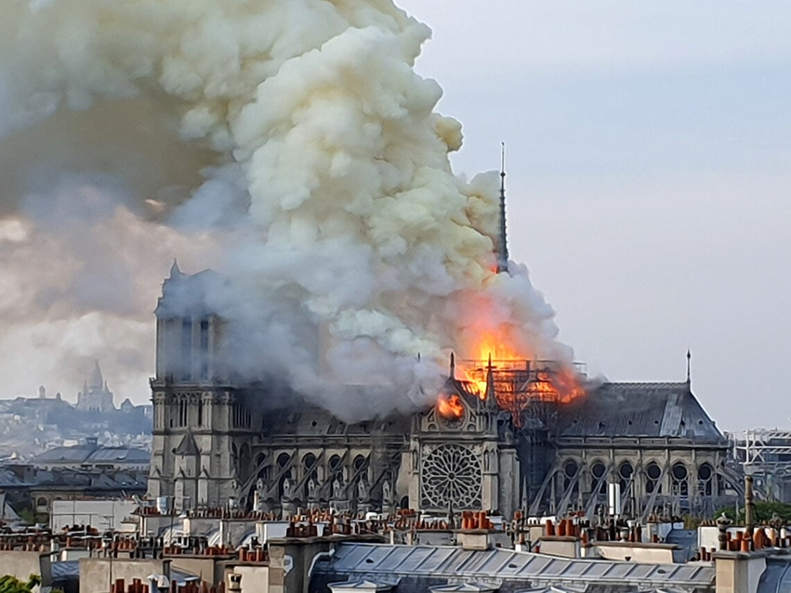 Notre Dame Cathedral - Fire - 2019 - Paris - France