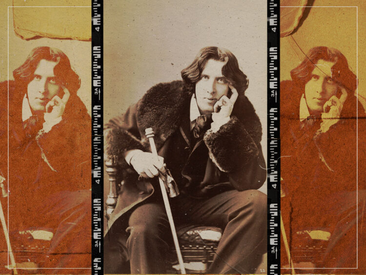 Oscar Wilde by Napoleon Sarony, albumen print on card mount, sheet 30.6 x 18.4 cm, on mount 33 x 19 cm.