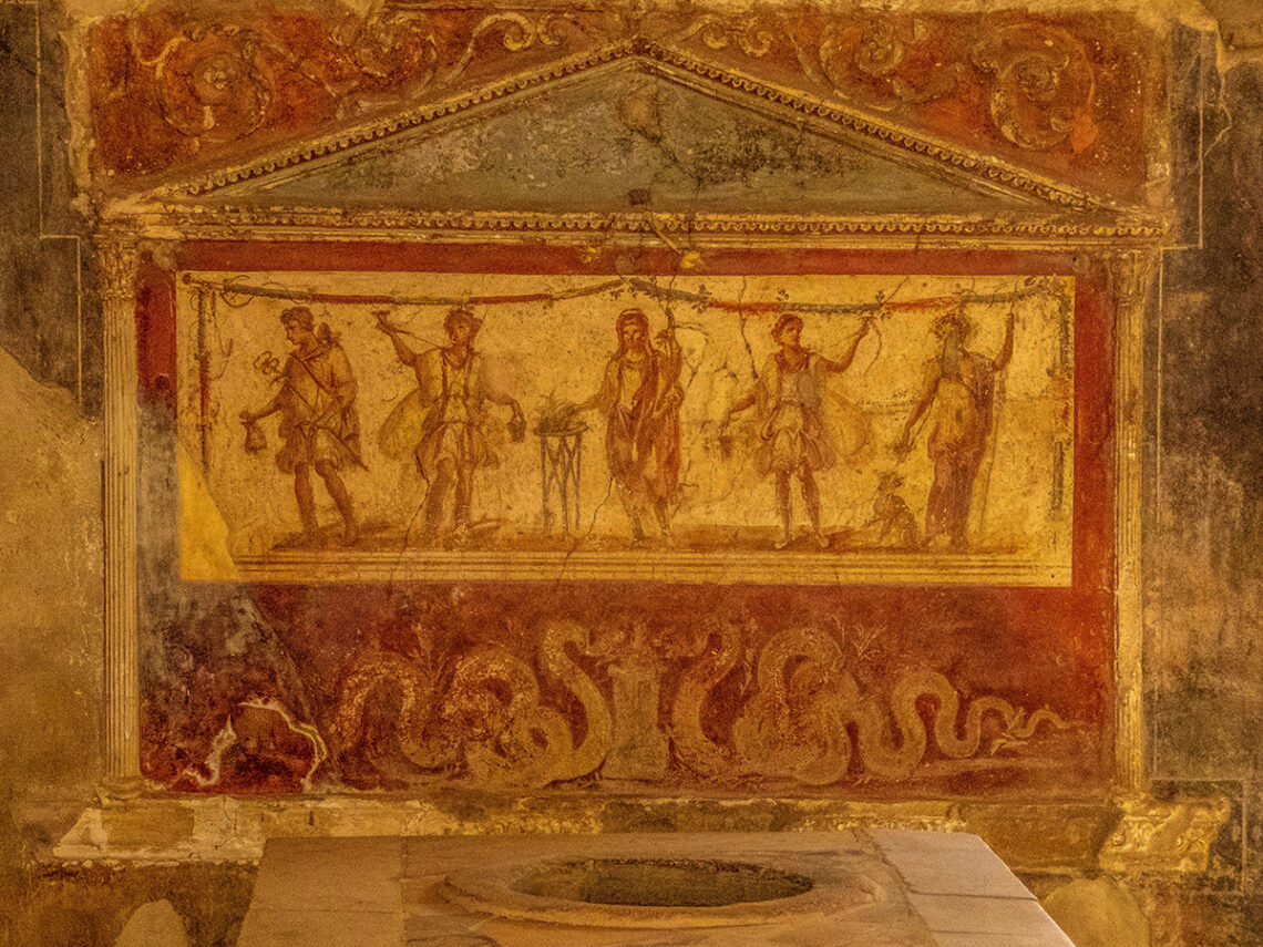 Roman Mural - Pompeii - Italy - 2020