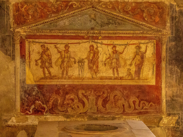 Roman Mural - Pompeii - Italy - 2020