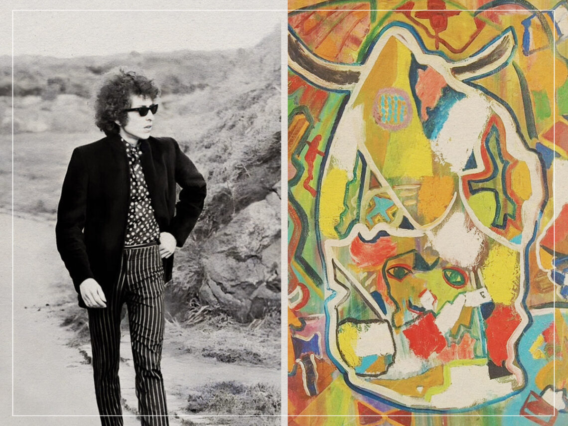 油絵原画　Bob Dylan Rare Bob Dylan painting sells for an eye-watering fee