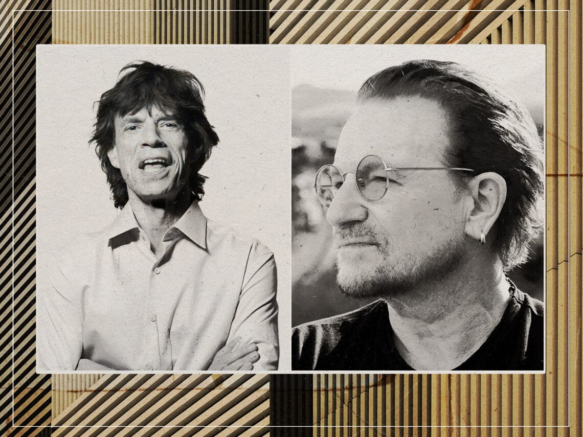 Mick Jagger - Bono - Split