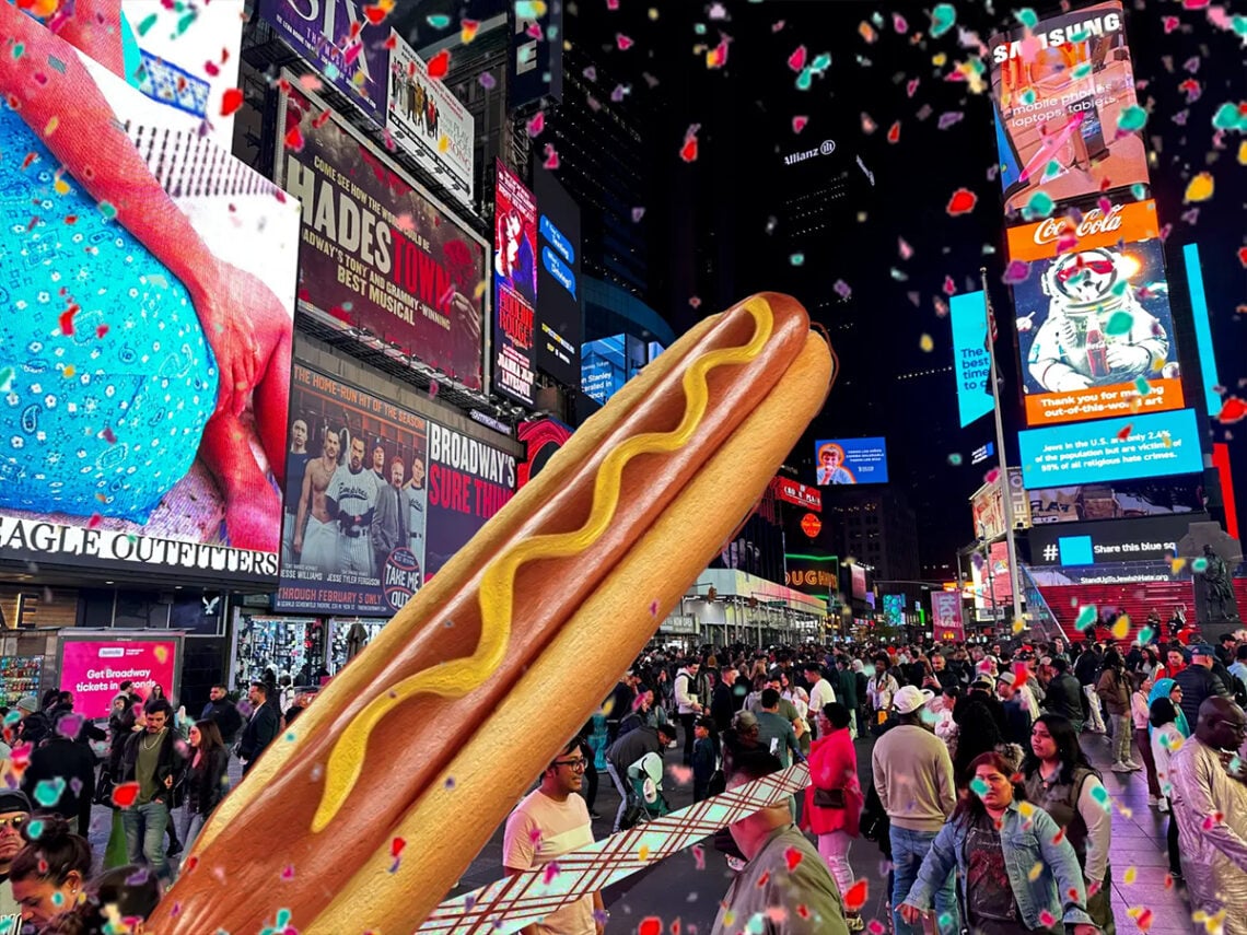 New York Times Square Hot Dog - 2024 - Jen Catron - Paul Outlaw