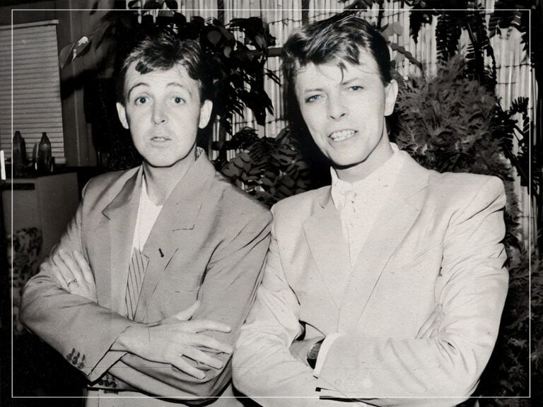 PAUL MCCARTNEY & DAVID BOWIE - BACKSTAGE LIVE AID - 1985