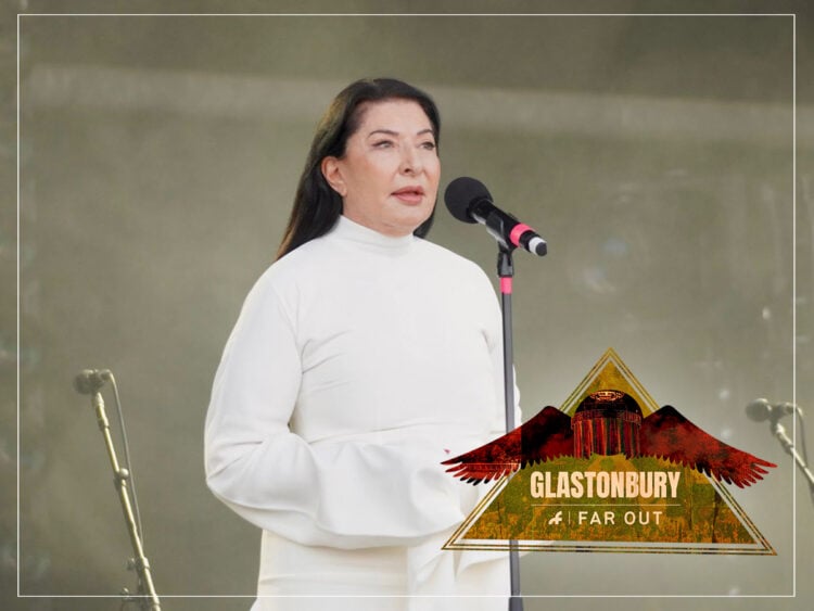 Marina Abramović - Serbian conceptual artist - Glastonbury 2024