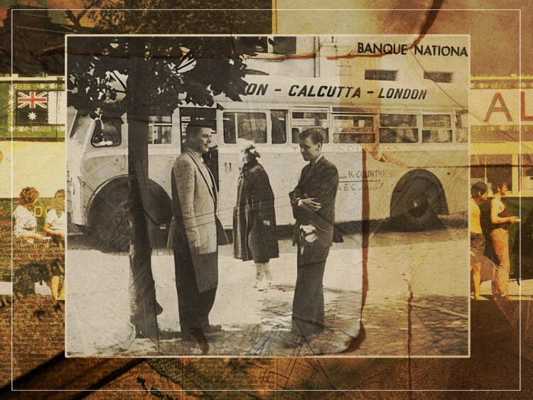 The world's longest bus journey- the regular service between London and Calcutta, India