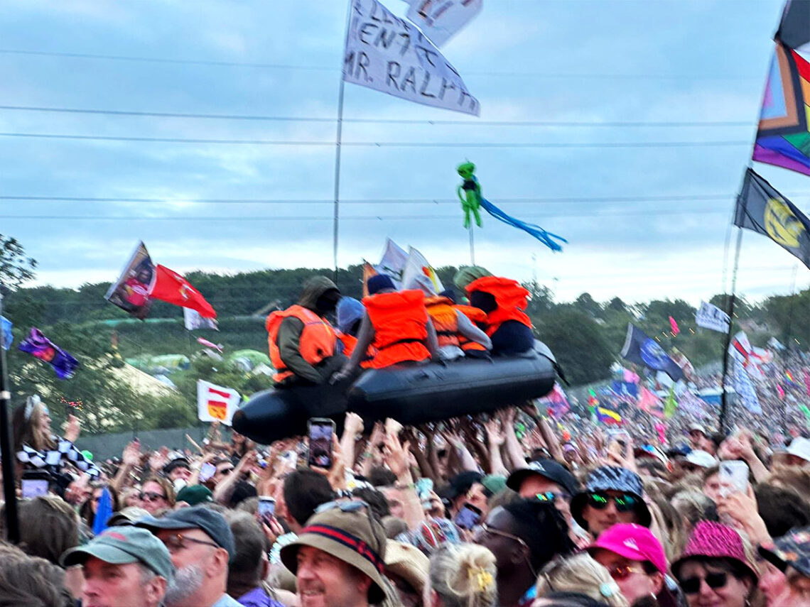 Banksy - Migrant Boat - Glastonbury 2024