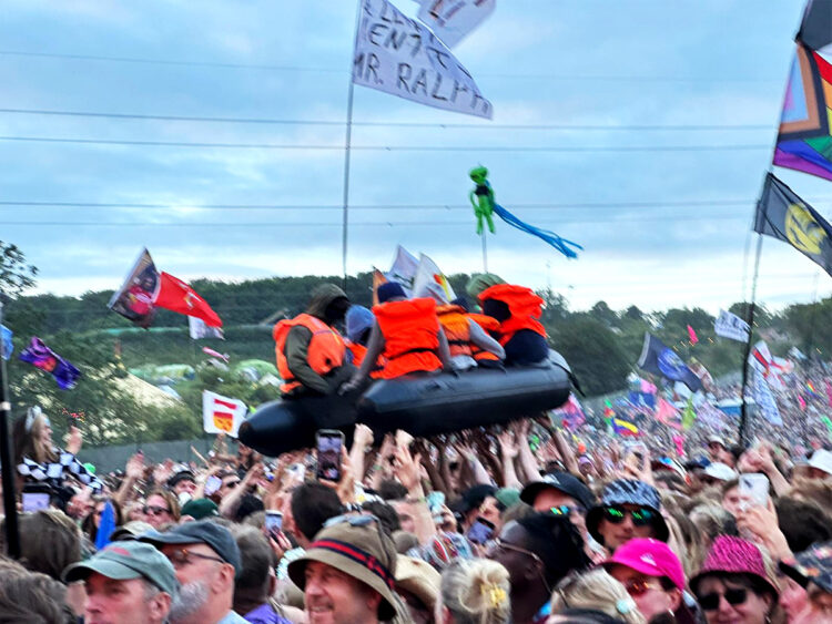 Banksy - Migrant Boat - Glastonbury 2024