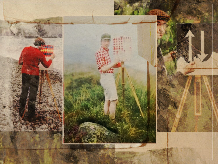 Hank Schmidt in der Beek- The artist who visits the backdrops of iconic works just to paint the pattern of his shirt