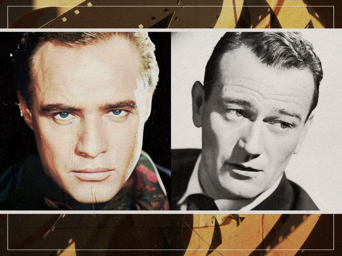 Marlon Brando - John Wayne - Split