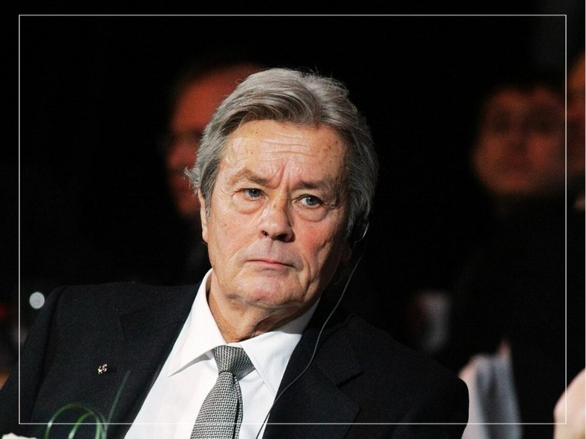 French theater and film actor Alain Delon at a charity concert in support of Russia's efforts to combat childhood cancer and ophthalmological diseases