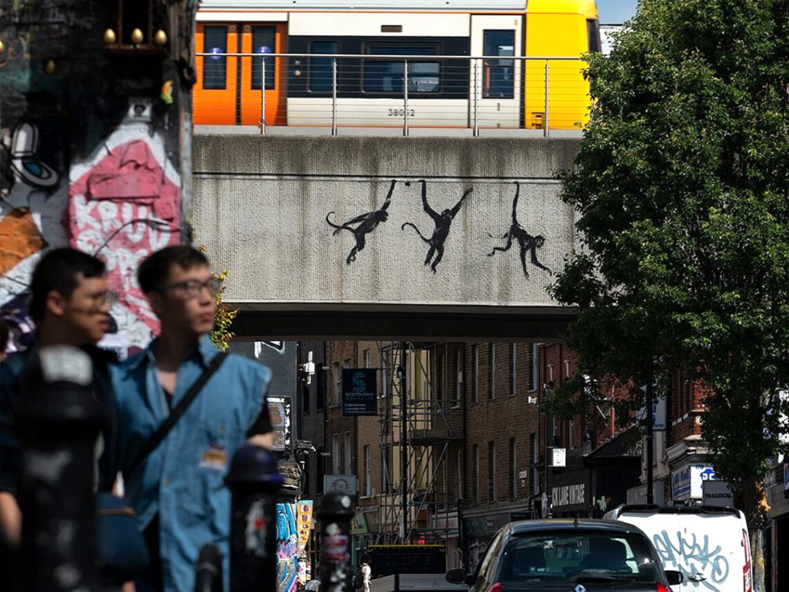 Banksy - Monkeys - London - 2024