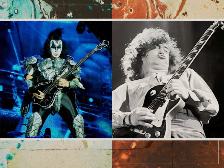 Gene Simmons - Jimmy Page - Led Zeppelin - Split