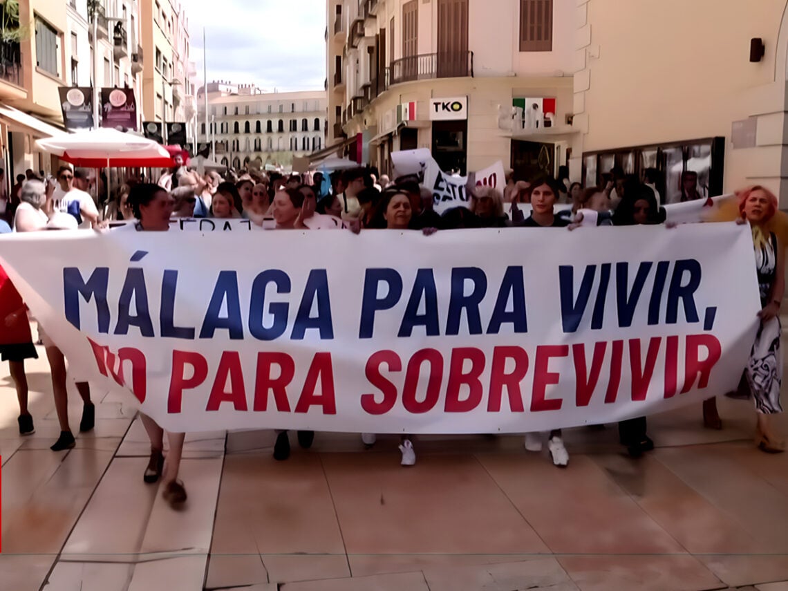 Málaga - Anti Tourism Protest - 2024 - Spain