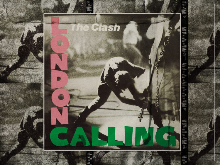 Who is smashing a guitar on the cover of 'London Calling' by The Clash?
