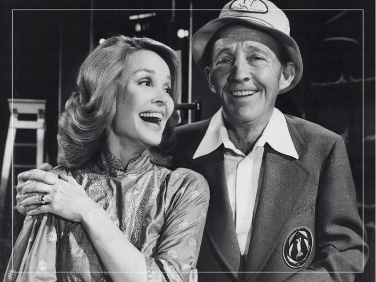 Photo of Bing and Kathryn Crosby from his 1976 television Christmas special.