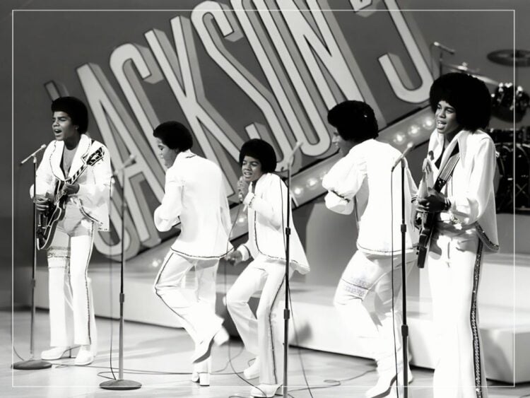 Publicity photo of the Jackson 5 from their 1972 television special.