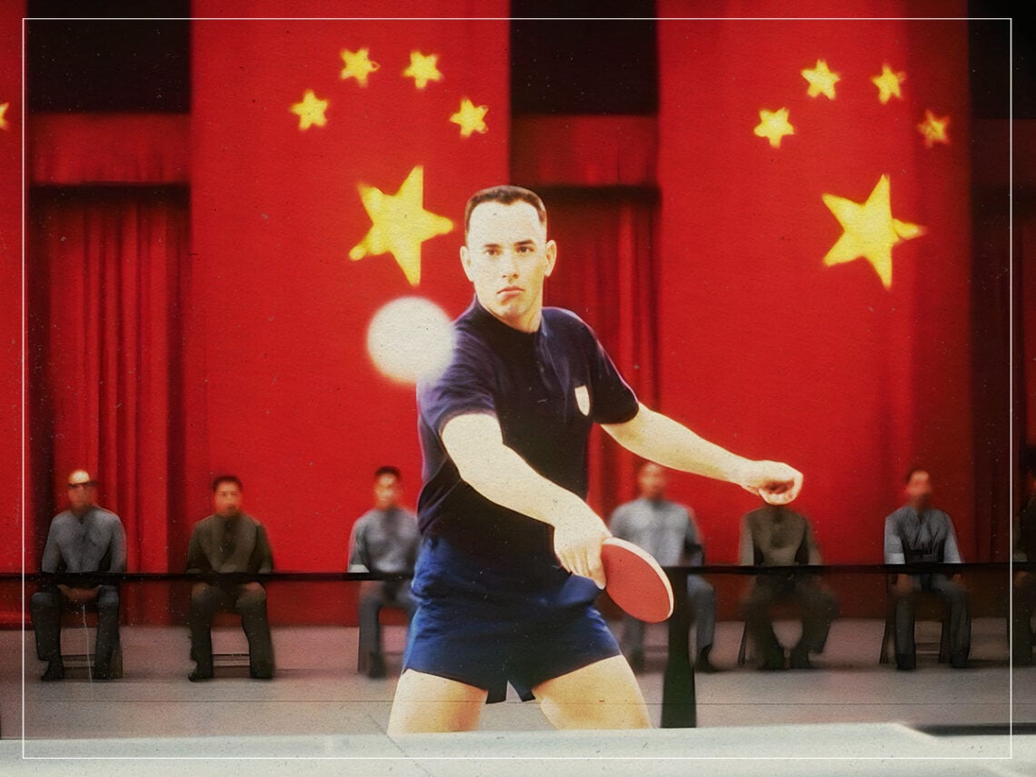Tom Hanks - Forrest Gump - Table Tennis - 1994 - Paramount Pictures - Robert Zemeckis