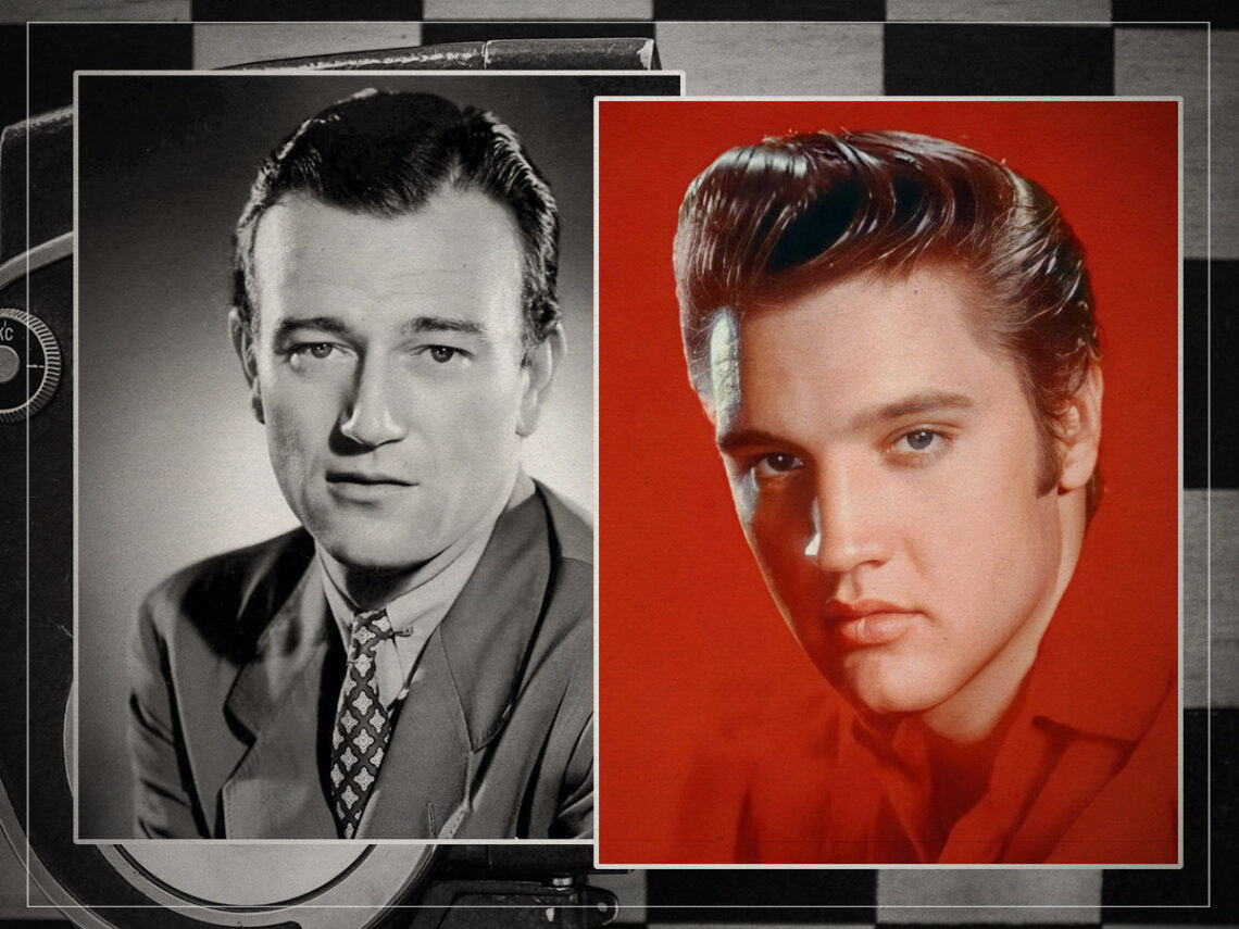 John Wayne - Elvis Presley - Split