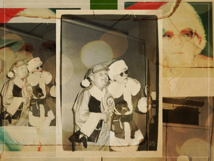 Delightfully vintage images of Andy Warhol as Santa Claus, 1978