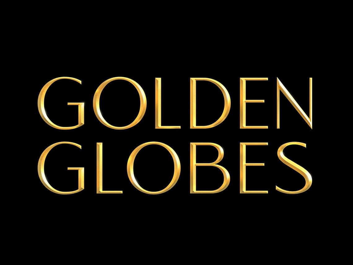 Golden Globes - Gold - Wordmark - Logo - 2024 - 2025