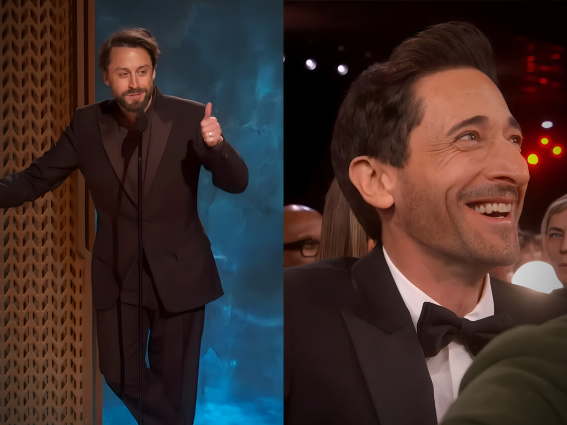 Kieran Culkin - Adrian Brody - SAG Awards 2025 - Split - Far Out Magazine