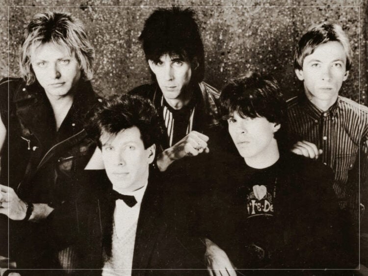 Ben Or - David Robinson - Ric Ocasek - Elliot Easton - Greg Hawkes - 1984 - The Cars - Publicity Photo - E J Camp - Elektra Records