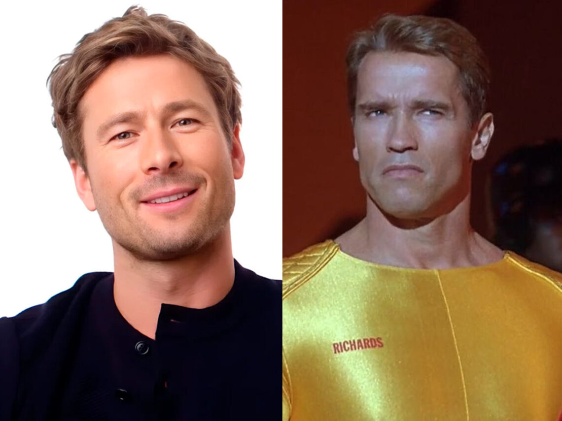 Glen Powell - Arnold Schwarzenegger - The Running Man - Split - 2025