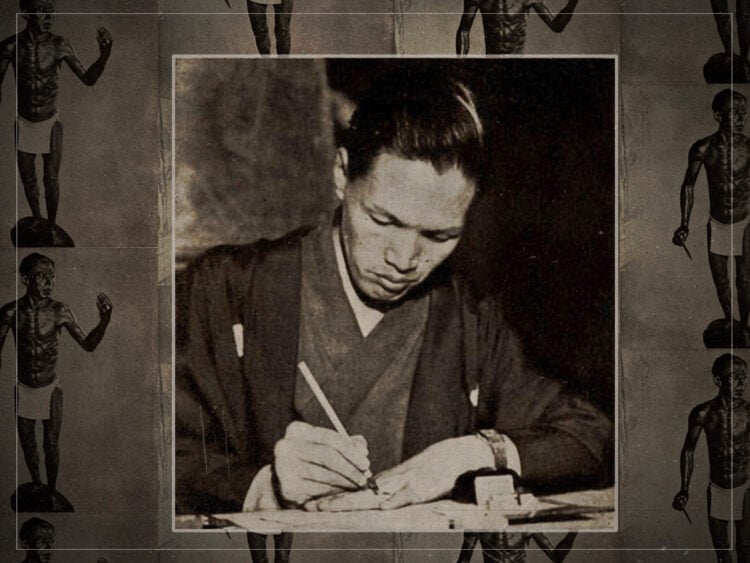 One Last Disturbing Work- The artist who became his own statue - Hananuma Masakichi