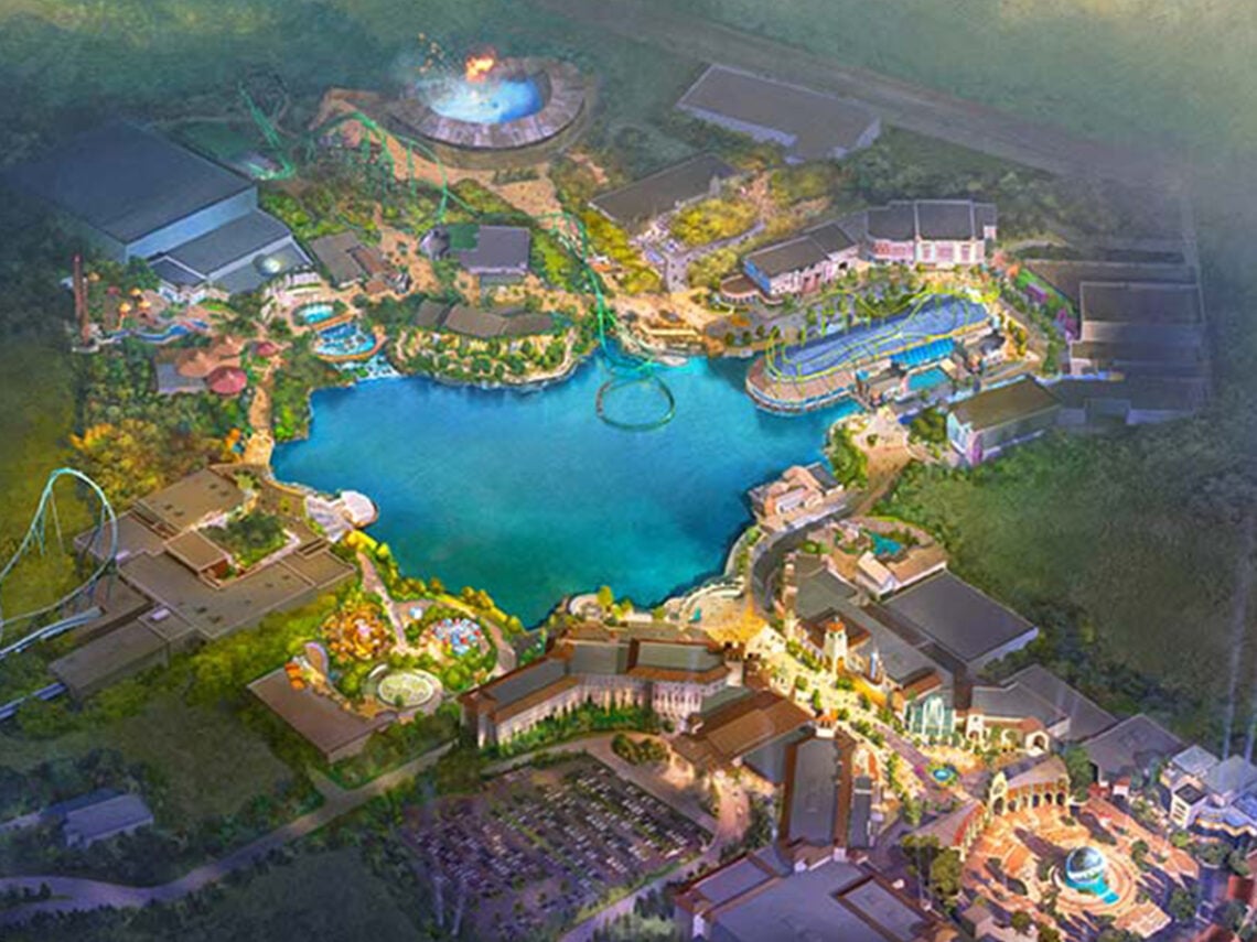 Universal Studios UK - Bedford - Artist Render - Plans - Theme Park - 2025