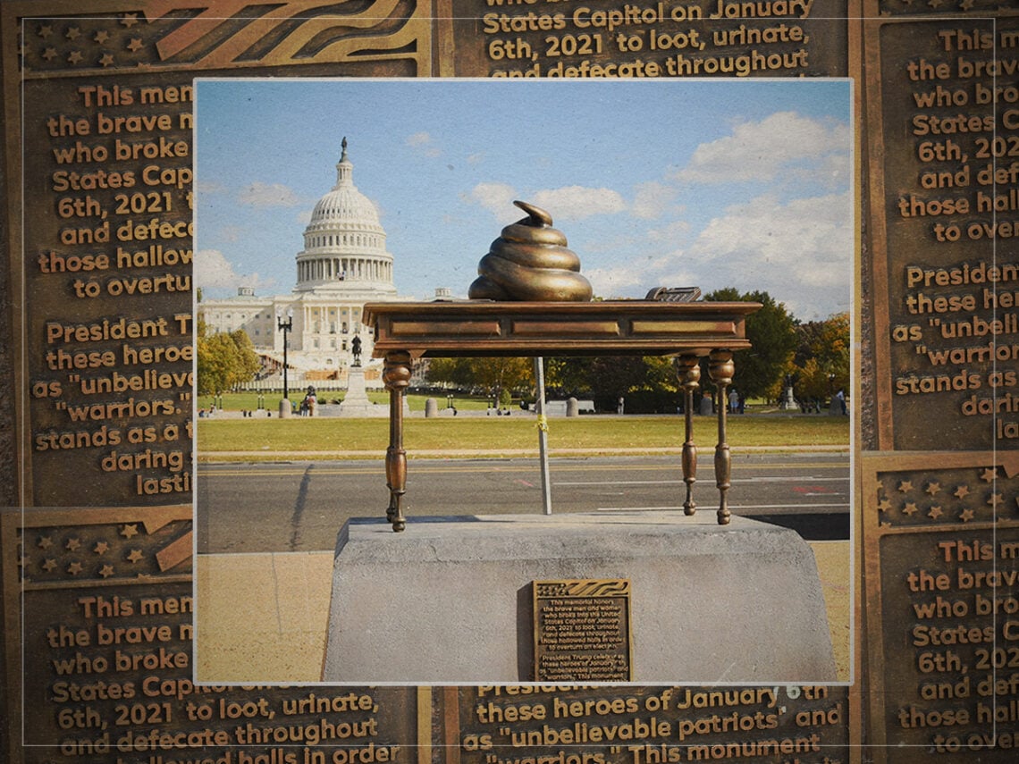 Where did the mysterious poop statue in Washington DC come from?