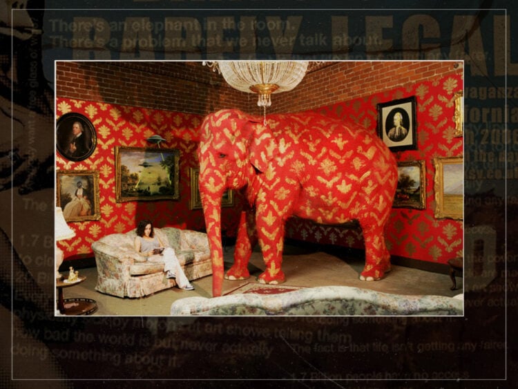 Addressing the elephant in the room: Banksy’s controversial painted-animal exhibit