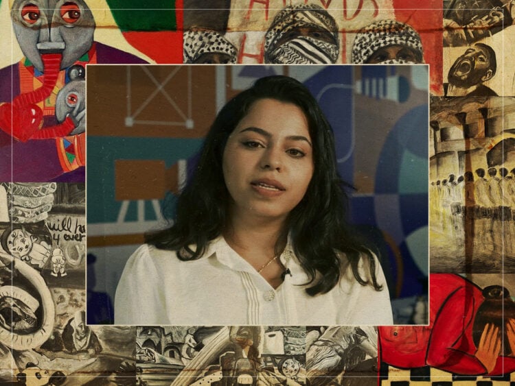 At 25 years old, Palestinian artist Malak Mattar, is showing us what many don’t want to see
