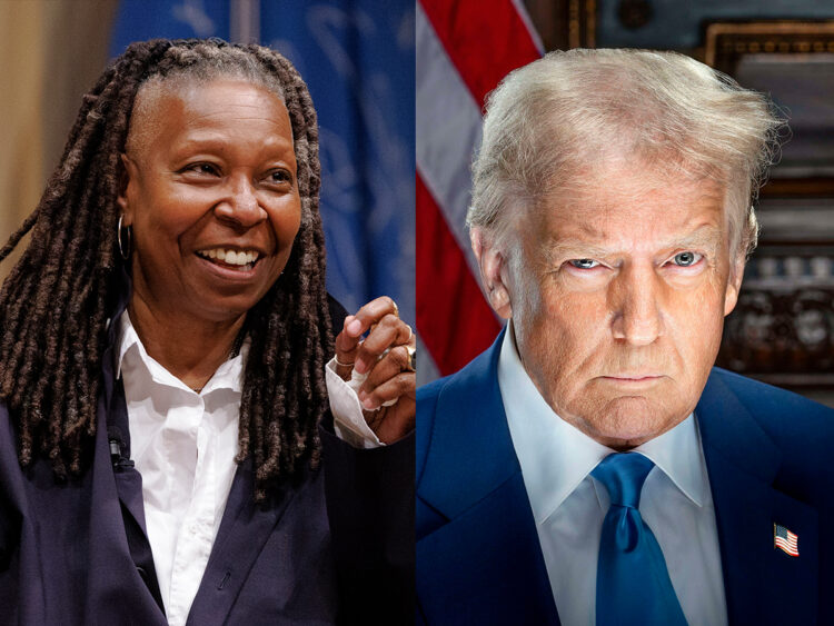Whoopi Goldberg - President Donald Trump - 2025 - Split