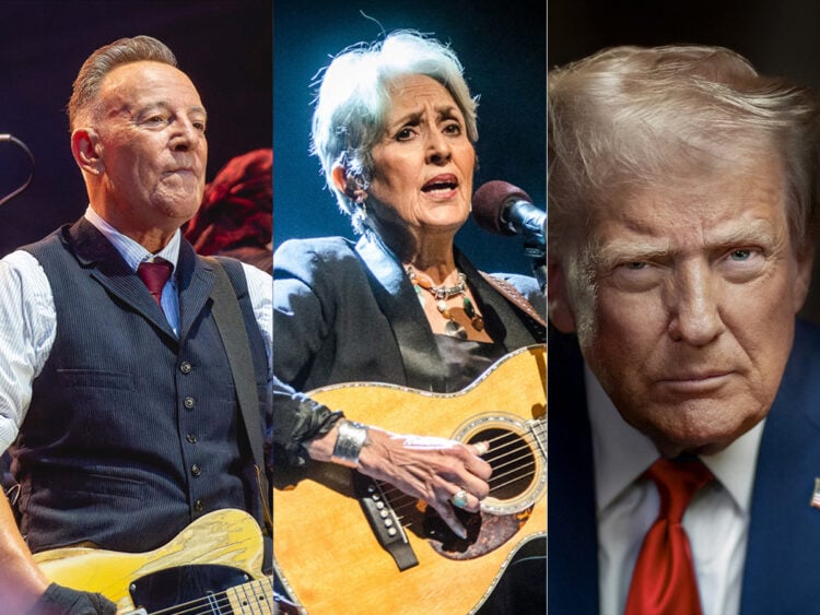 Bruce Springsteen - Joan Baez - President Donald Trump - Split - 2025