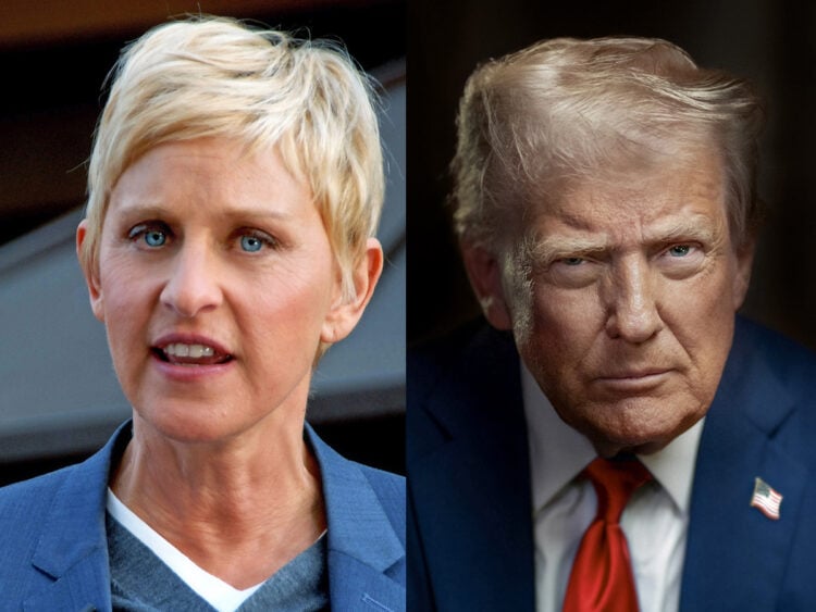 Ellen Degeneres - Donald Trump - Split - 2025