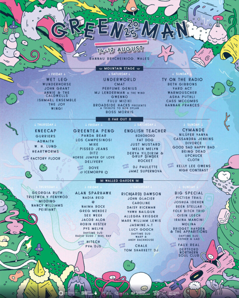 Green Man - Day Split Poster - 2025 - Festival