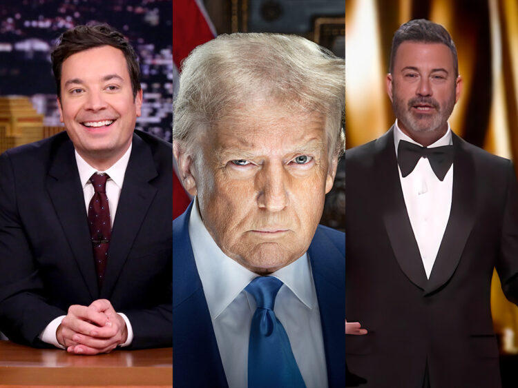 Jimmy Fallon - President Donald Trump - Jimmy Kimmel - Split - 2025