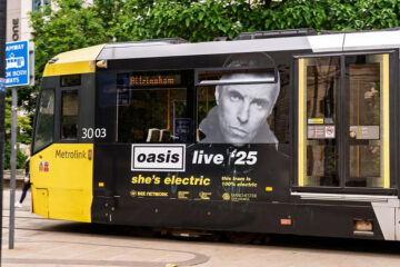 Liam Gallagher Tram - Manchester - Metrolink - 2025