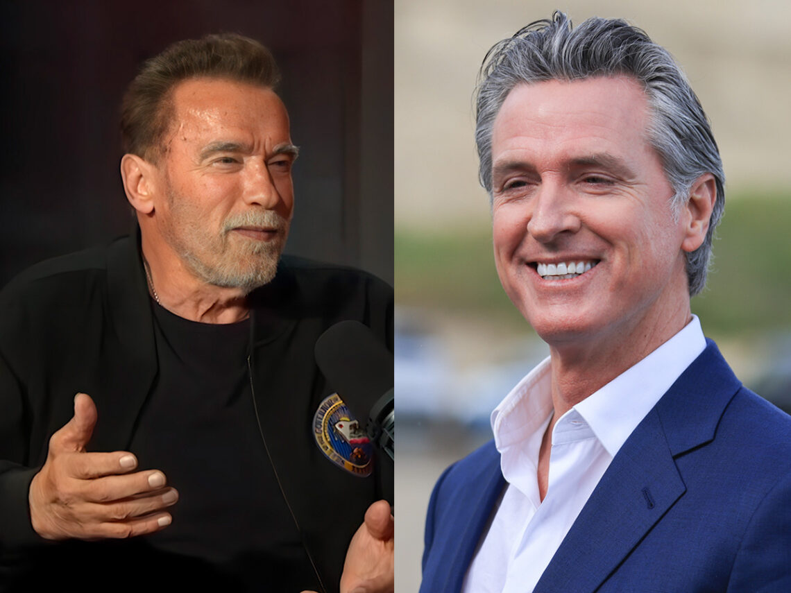 Arnold Schwarzenegger - Gavin Newsom - Split - 2025