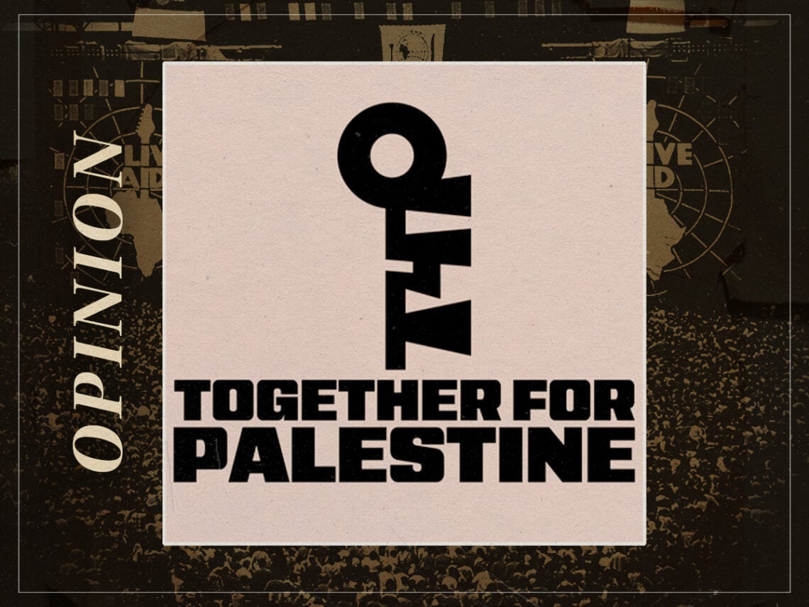 How does Together For Palestine ensure it goes right where Live Aid went wrong