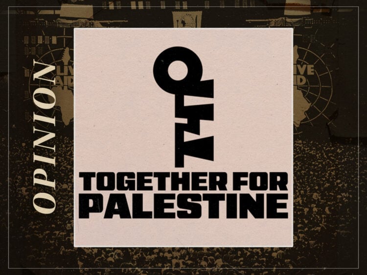 How does Together For Palestine ensure it goes right where Live Aid went wrong