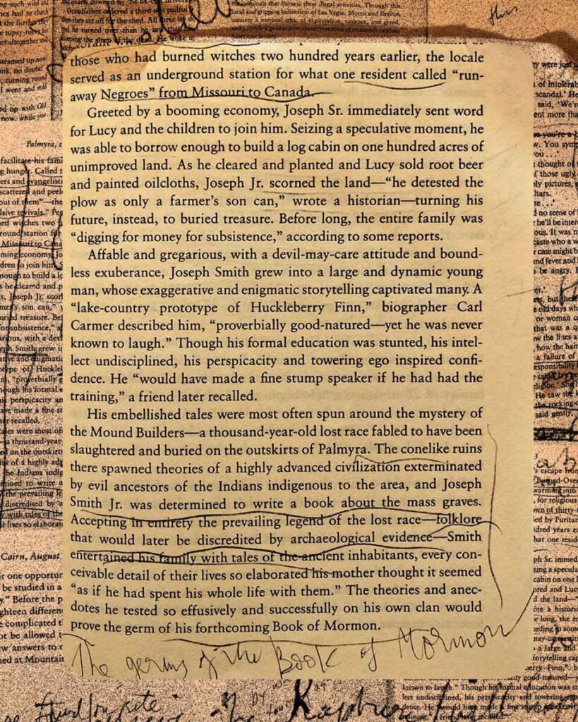 Mermaids and massacres- Lyric draft found in a book formerly owned by Nick Cave