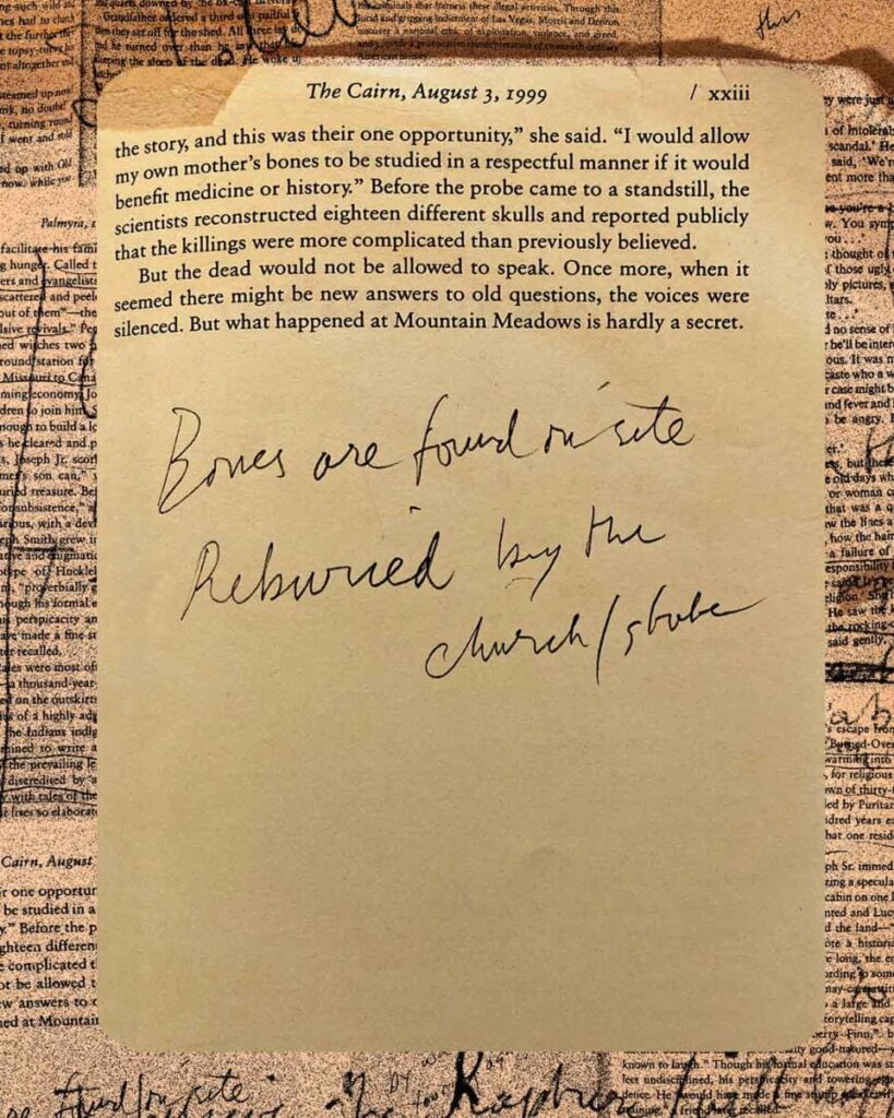 Mermaids and massacres- Lyric draft found in a book formerly owned by Nick Cave